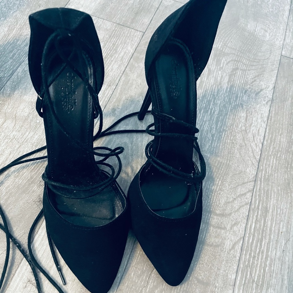 Pointed Ballet string Stiletto heels